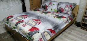 Karácsonyi ágynemű 7 részes szett, hóemberes ágynemű